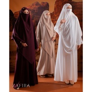 Dthree - Zafira Syar'i Abaya Set Khimar UV Protection | For Hajj & Umrah Abaya Set Abaya Muslimah Ab