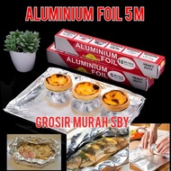 Aluminum foil food wrapper aluminum foil baking paper/ 5 meter aluminum foil roll/