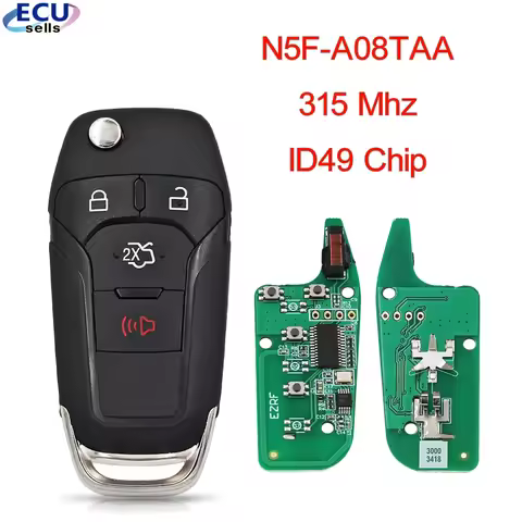 Car Remote Key Fit For Ford F150-F550 Fusion Explorer N5F-A08TAA ID49Chip 315 Mhz Auto Smart Control