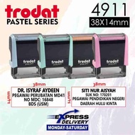 TRODAT SELF INK STAMP PASTEL / RUBBER STAMP / COP NAMA / COP JAWATAN / ORIGINAL TRODAT COP / COMPANY
