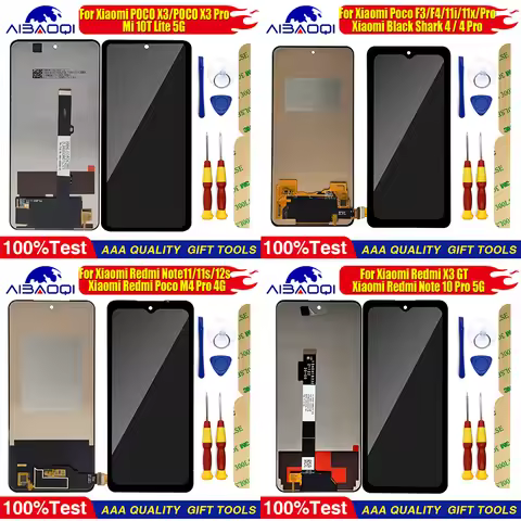 Screen For Xiaomi Redmi Poco M4 Pro 4G/M6 Pro/X5/F3/F4/X3 Pro/X3 GT Mi 11i/11X Pro Mi 10 Lite 5G Not