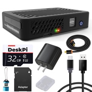 GeeekPi DeskPi Lite for Raspberry Pi 4, Pi 4 Case with Power Button/Heatsink with PWM Fan,32GB Card,