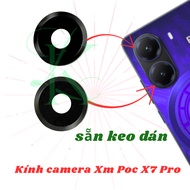 Rear camera glass replacement for Xm Poc X7 Pro glue