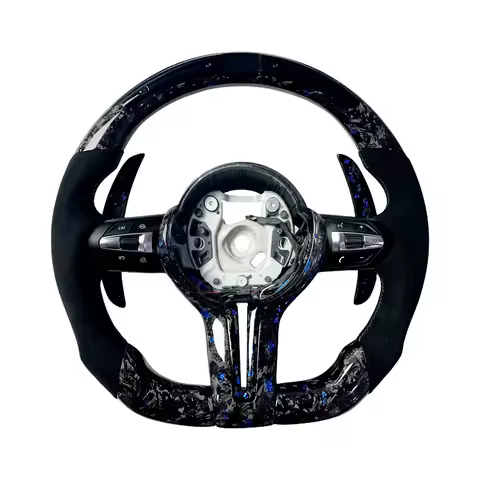 Forged Carbon Fiber Steering Wheel W/M1 M2 Buttons & Half Alcantara for BMW G-Series G80 M3 G82 M4 X