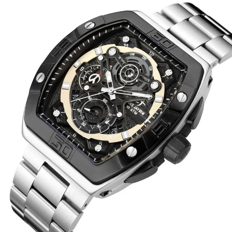 JAM TANGAN PRIA EVANS JAYDEN 9549 STAINLESS STEEL CHRONO AKTIF