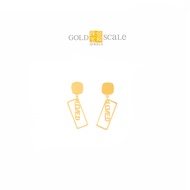 Gold Scale Jewels 916 Gold Loved Dangle Earrings