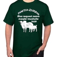 Eid al-Adha Qurban Committee T-Shirt Men's DTF Screen Printed T-Shirt Short SleeveWanita S-2XL COMBE