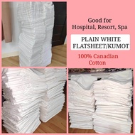 Plain White Flatsheet/kumot - Hospital/Resort Linens