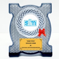 Plak Plastik Akrilik PLASTIC ACRYLIC  Plaque ACC960 Plak Cenderahati Souvenier Stand/Simple Gift