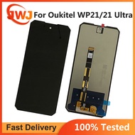 1080X2400p อะไหล่ประกอบดิจิไทเซอร์หน้าจอสัมผัสตัวแสดงอ่านแอลซีดี WP21สำหรับ OUKITEL WP21หน้าจอโทรศัพ
