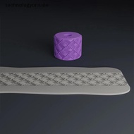 [Tech] Clay Stamp Roller Geometric Flower Patterns Relief Rolling Tool Ceramic Clay Texture Wheel Cl
