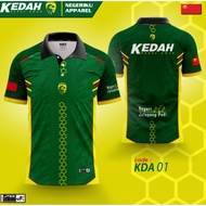 KEDAH Dryfit Sublimation T-Shirt / Baju Jersey T-Shirt