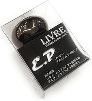 LIVRE 5990 EP37 Knob Single Item (1 Piece), Common to Shimano Daiwa Brown (IP) & Titanium, 0.5 oz (1