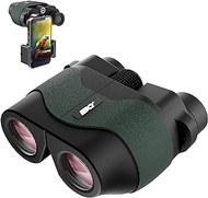 IBQ Binoculars for Adults HD,12x30MM Binoculars with Upgraded Phone Adapter, Compact Binocular for Bird Watching, Small Binoculars for Kids, with Daily Waterproof, Outdoor Sport