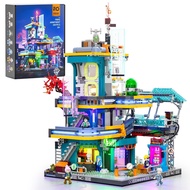 FunWhole F9042 Cyberpunk Apartment Brick Toy 2507pcs with LED lights