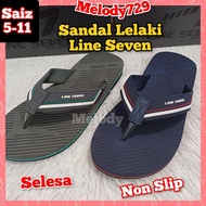 [MELODY729] 75002 06 LINE SEVEN Men Sandal L7 /  Sandal Lelaki LINE SEVEN 100% Original / Selipar Le