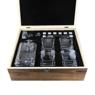 Whiskey Glass Set Household Wine Glass Whiskey Crystal Glass Wine Bottle Creative Wine Jug Wine Set