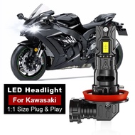 1/2PC 30000LM H11 LED Headlight Bulb For Kawasaki Ninja ZX10R ZX1000 ZX14 ZX1400C ZX1400A ZX14R ZX6R