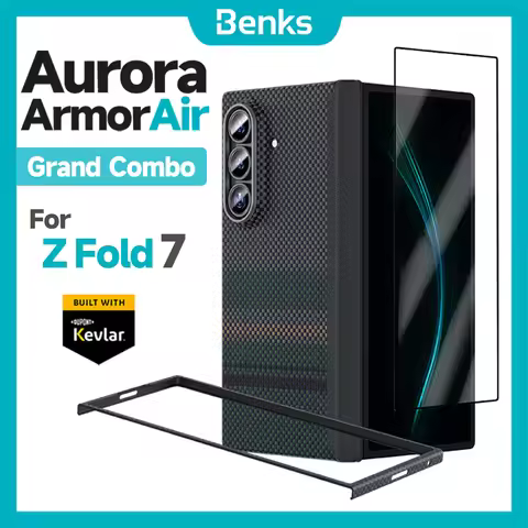 Benks Aurora ArmorAir Kevlar front and rear case protective cover+GlassWarrior HD screen protector f
