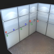 Aluminum Alloy Exhibition Board Stand Portable Trade Show Booth Standard Stall Layer Board Display F