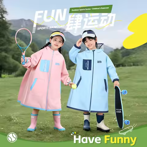 Raincoat with Backpack Hook, Unisex Waterproof Jacket for Everyday & Outdoor, All-Weather Anorak wit
