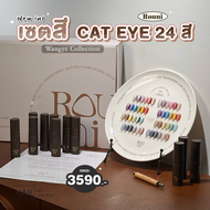 เซตสีเจลลูกแก้ว Cat Eye Rouni 24 สี Wanye Collection พร้อมชาร์ทโชว์