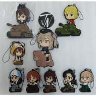 Ichiban Kuji Girls und Panzer GuP Rubber Strap & Keychain