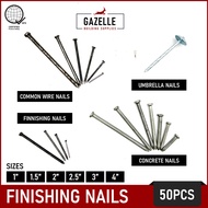 Common Wire Nails / Finishing Nails / Concrete Nails / Umbrella Nails / Pako / Nail - 50PCS