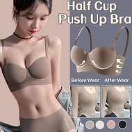 Small Breast Push Up Bra Underwear Woman Look Big Half Cup Bra Wireless Anti-Sagging 3D Seamless Bra Sexy Lingerie 内衣女