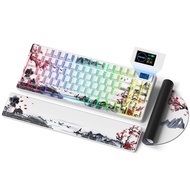 Womier | Womier SK80 PRO 75% คีย์บอร์ดไร้สาย 3 โหมด RGB Backlit Hot-Swappable Gaming คีย์บอร์ดหน้าจอ