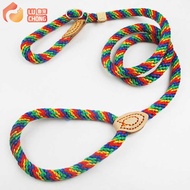 Colorful Hemp Rope P Chain Leash Leash Extended 1.8M Training Dog Walking Leash Collar Integrated Do