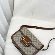 GUCCI Horsebit 1955棕小號斜背包 602204