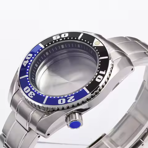 Watch case steel SBDX001 C3 Luminous Sapphire glass Diving watch case fits Seiko for NH35/NH36 Autom