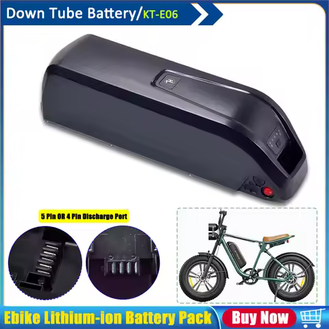 Riding'times Z8 Pro Removable 48V 13Ah 17.5Ah 840Wh Down Tube Lithium Battery Pack for 500W 750W ENG