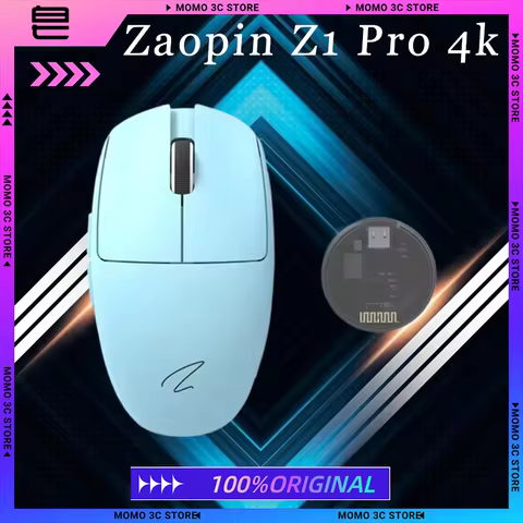 ZAOPIN Z1 Pro Gaming Mouse Tri-mode Wireless Paw3395 Sensor 4k Polling Rate Lightweight Ergonomics W