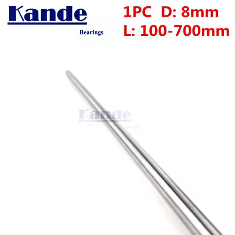 1pc d: 8mm 3D printer rod shaft d:8mm l:100-600mm linear shaft chrome plated rod shaft CNC parts Kan