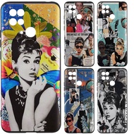 Soft Silicone TPU Case for iPhone Apple 15 Pro Max 14 7 8 11 6 6s SE 12 13 Audrey Hepburn