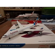 1/400 scale Eurowings Airbus A340-300 aircraft model (JC Wings)