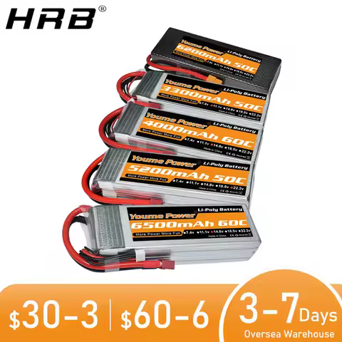 Youme 2S 3S 4S 6S RC Lipo Battery 7.4V 11.1V 14.8V 22.2V 3300mah 4500mah 5200mah 6200mah 6500mah T X