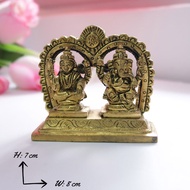 Pure Brass Laxmi Ganesh  Idol | Statue - Divine India