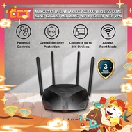Mercusys TP-Link MR80X AX3000 Wireless Dual Band Gigabit MU-MIMO WiFi 6 Router with VPN