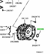 1pc torque conventer oil seal lancer ex fortis 4b11 asx