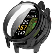 Kính + Vỏ bảo vệ toàn diện cho Đồng hồ thông minh Garmin Approach S50 PC Bảo vệ màn hình toàn diện c