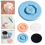 JANRY 3PCS Silicone Cup Lid, Seal Soft Cup Dustproof Cover,  Leakproof Universal Diameter 95mm Tea C