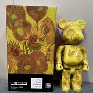 HY&amp; bearbrick400%Violent Bear Van Gogh Sunflower Rabbit Star Moon Empty Decoration Trendy Toy ETNC