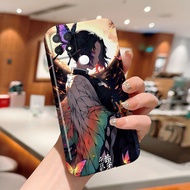 Feilin Acrylic Hard case Compatible For OPPO A15 A15S A17 A17K A31 2020 A57 2022 A58 A77 A77S A78 5G aesthetics Mobile Phone casing Pattern Demon Slayer Kochou Shinobu Accessories hp casing casing Mobile cassing full cover