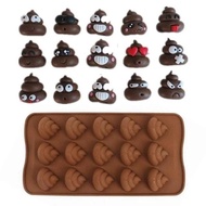 1Pcs 3D Poo Faeces Shit Shape Chocolate Candy Jello Silicone Mold Mould Cake Tools Bakeware Wholesal