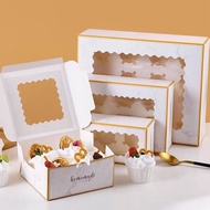 2/4/6/12 Holes Cavity Cupcake Muffin Box Egg Tart Packaging Plain Cup Cake/cake box
