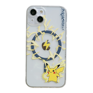 Cartoon Lovely Pokemon Pikachu Gengar Magsafe Mobile Phone Case For iPhone 16 Pro Max 15 Pro Max 14 