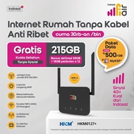HKM0127+ Hifi Air Indosat Modem WiFi Wireless Router 4G CPE LTE Free Quota 215GB